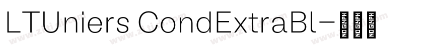 LTUniers CondExtraBl字体转换